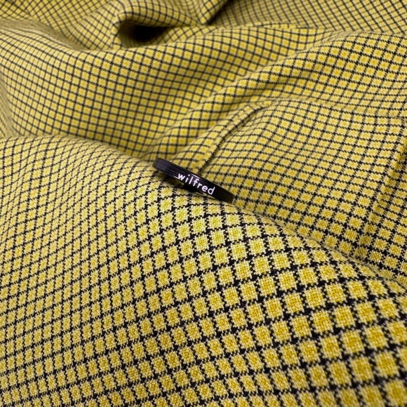 Wilfred (Aritizia) | Margaux Blazer | 00 | Yellow Check Pattern | Double Breast - Picture 9 of 15